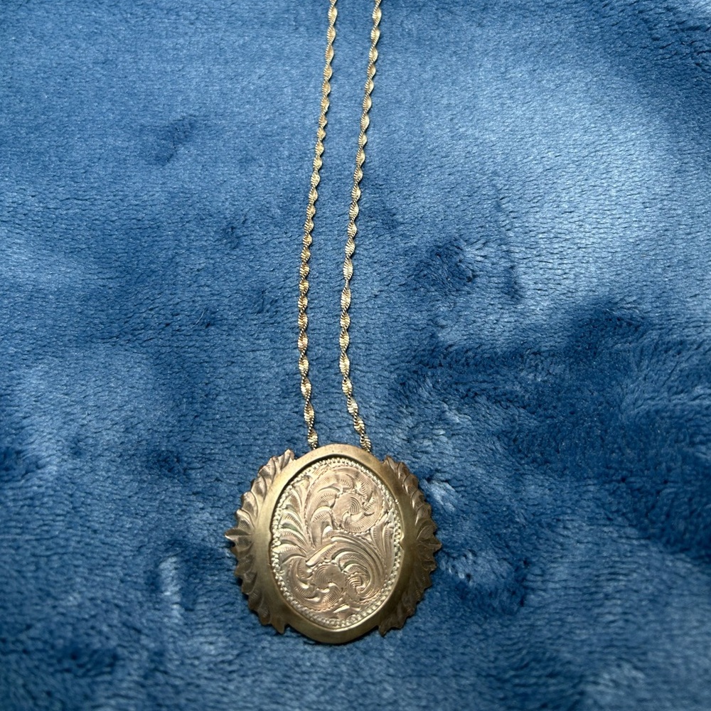 Vintage western 1960’s Diablo necklace - sterling silver